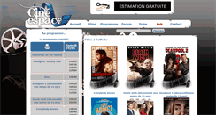 Desktop Screenshot of cine-espace.be